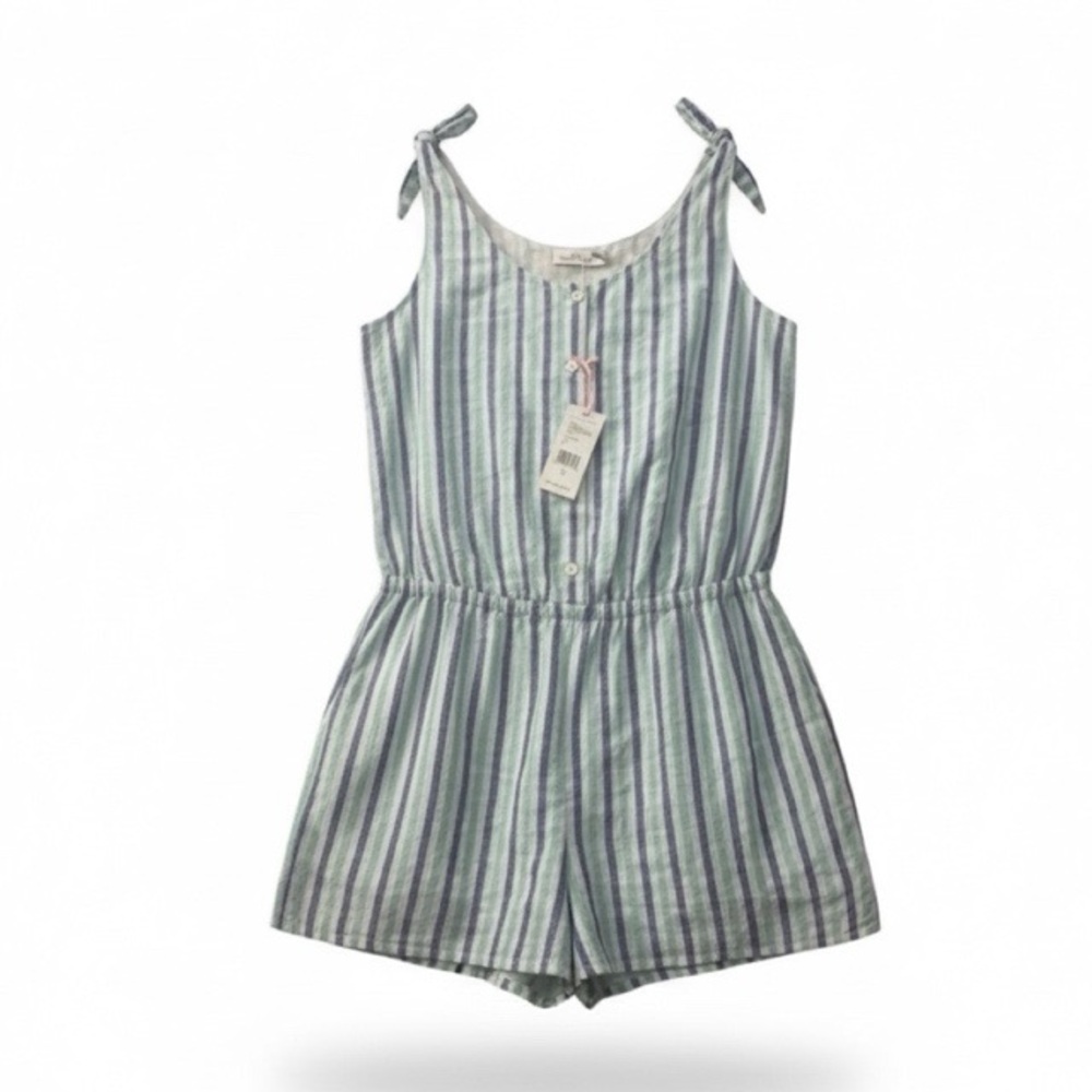Vineyard Vines Blue and White Striped Jumpsuit